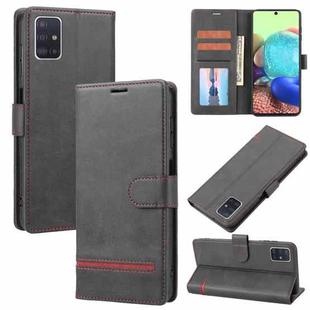 For Samsung Galaxy A71 5G Classic Wallet Flip Leather Phone Case(Black)