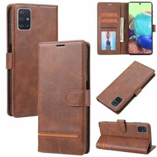 For Samsung Galaxy A71 5G Classic Wallet Flip Leather Phone Case(Brown)