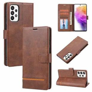 For Samsung Galaxy A73 5G Classic Wallet Flip Leather Phone Case(Brown)