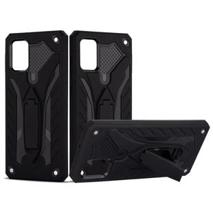 For Galaxy A71 Shockproof TPU + PC Protective Case with Holder(Black)