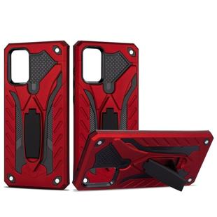For Galaxy S20 Shockproof TPU + PC Protective Case with Holder(Red)