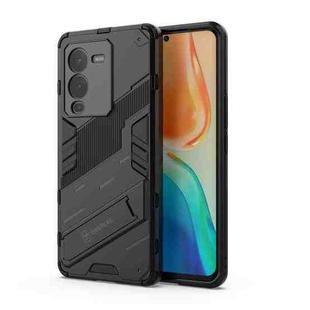 For vivo S15 Pro Punk Armor PC + TPU Phone Case with Holder(Black)