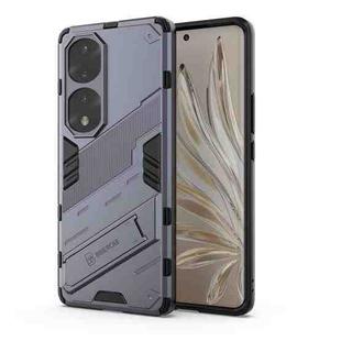 For Honor 70 Pro Punk Armor 2 in 1 PC + TPU Shockproof Case with Invisible Holder(Grey)