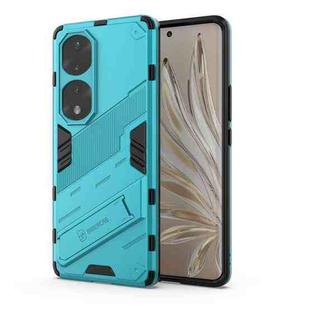 For Honor 70 Pro Punk Armor 2 in 1 PC + TPU Shockproof Case with Invisible Holder(Blue)