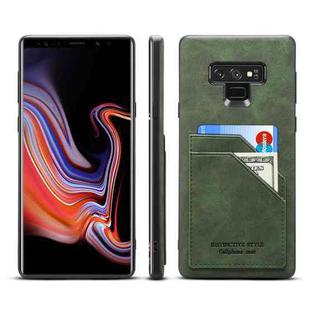 For Samsung Galaxy Note9 Card Slots Full Coverage PU+TPU Phone Case(Green)