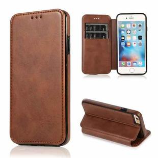 Card Slots Flip Leather Phone Case For iPhone 6 / 6s(Brown)