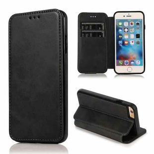 Card Slots Flip Leather Phone Case For iPhone 6 Plus / 6s Plus(Black)