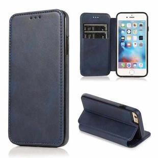 Card Slots Flip Leather Phone Case For iPhone 6 Plus / 6s Plus(Blue)