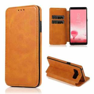 For Samsung Galaxy Note8 Card Slots Flip Leather Phone Case(Khaki)