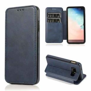 For Samsung Galaxy S10e Card Slots Flip Leather Phone Case(Blue)