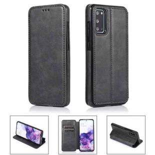 For Samsung Galaxy S20+ 5G Card Slots Flip Leather Phone Case(Black)
