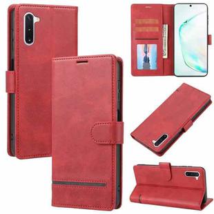 For Samsung Galaxy Note10 Classic Wallet Flip Leather Phone Case(Red)