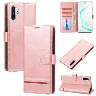 For Samsung Galaxy Note10+ Classic Wallet Flip Leather Phone Case(Pink)