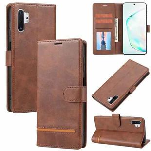 For Samsung Galaxy Note10+ Classic Wallet Flip Leather Phone Case(Brown)