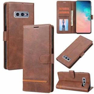 For Samsung Galaxy S10e Classic Wallet Flip Leather Phone Case(Brown)