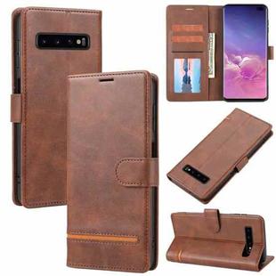 For Samsung Galaxy S10+ Classic Wallet Flip Leather Phone Case(Brown)