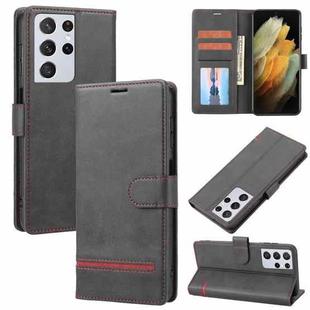 For Samsung Galaxy S21 Ultra 5G Classic Wallet Flip Leather Phone Case(Black)