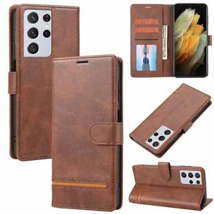 For Samsung Galaxy S21 Ultra 5G Classic Wallet Flip Leather Phone Case(Brown)