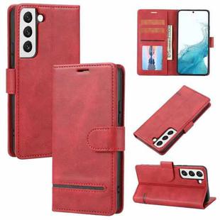 For Samsung Galaxy S22 5G Classic Wallet Flip Leather Phone Case(Red)