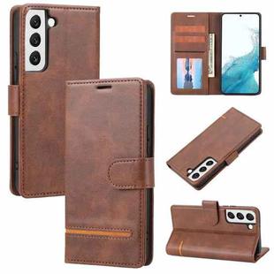 For Samsung Galaxy S22 5G Classic Wallet Flip Leather Phone Case(Brown)