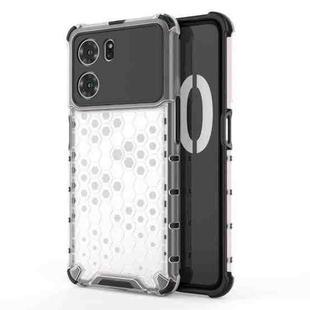 For OPPO K10 5G China Shockproof Honeycomb PC + TPU Phone Case(White)