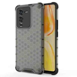 For vivo S15 5G China Shockproof Honeycomb PC + TPU Phone Case(Black)