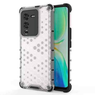 For vivo S15 Pro 5G China Shockproof Honeycomb PC + TPU Phone Case(White)