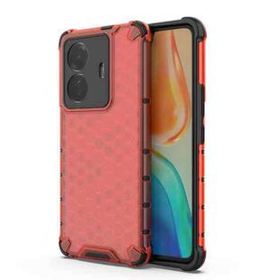 For vivo S15e Shockproof Honeycomb PC + TPU Phone Case(Red)