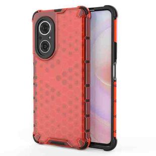 For Honor 50 SE / Huawei nova 9 SE Shockproof Honeycomb PC + TPU Phone Case(Red)