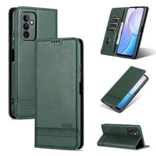 For Huawei Maimang 11 AZNS Magnetic Calf Texture Flip Leather Phone Case(Dark Green)