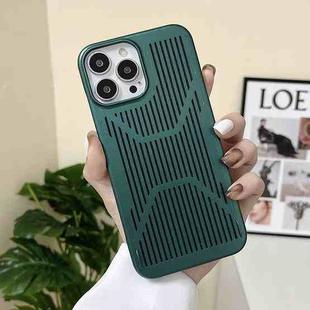 Ice Armor Cooling PC Phone Case For iPhone 13 Pro(Green)