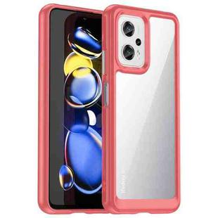 For Xiaomi Redmi Note 11T Pro 5G Colorful Series Acrylic + TPU Phone Case(Red)