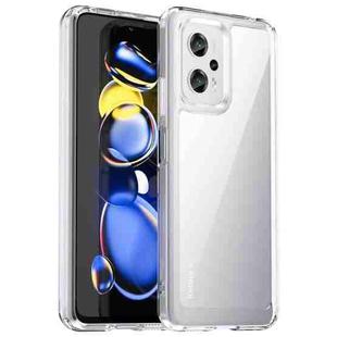 For Xiaomi Redmi Note 11T Pro 5G Colorful Series Acrylic + TPU Phone Case(Transparent)