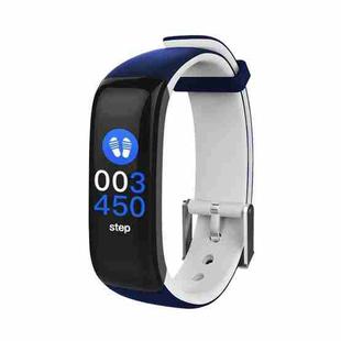 P1 Plus 0.96 inch TFT Color Screen Smart Wristband, Support Blood Pressure Monitoring/Heart Rate Monitoring(Blue White)