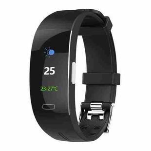 P3A 0.96 inch TFT Screen Smart Wristband, Support ECG Monitoring/Heart Rate Monitoring(Black Silver)