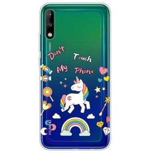 For Huawei Enjoy 10 Painted TPU Protective Case(Unicorn)