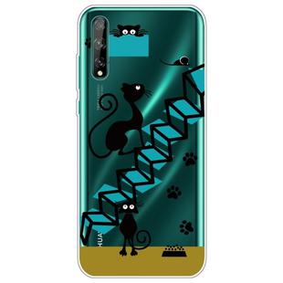 For Huawei Enjoy 10S Painted TPU Protective Case(Cat)