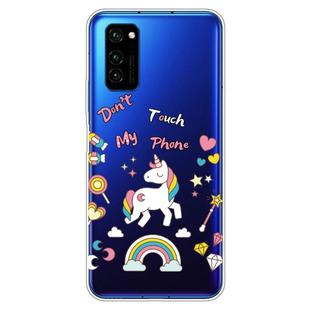 For Huawei Honor V30 Painted TPU Protective Case(Unicorn)