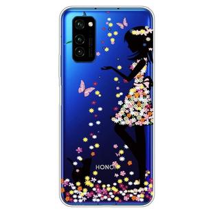 For Huawei Honor V30 Painted TPU Protective Case(Girl)