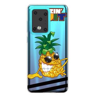 For Galaxy S20 Ultra Painted TPU Protective Case(Pineapple)