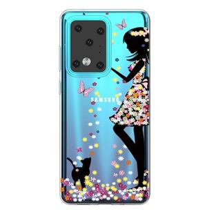 For Galaxy S20 Ultra Painted TPU Protective Case(Girl)