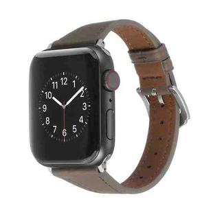 Genuine Leather Watch Band For Apple Watch Series 8&7 41mm / SE 2&6&SE&5&4 40mm / 3&2&1 38mm(Light Brown)