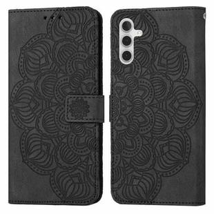 For Samsung Galaxy A13 5G Mandala Embossed Flip Leather Phone Case(Black)