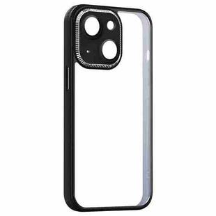 For iPhone 13 Shockproof Metal + Acrylic + TPU Phone Case(Black)