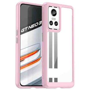 For Realme GT Neo3 Colorful Series Acrylic + TPU Phone Case(Pink)