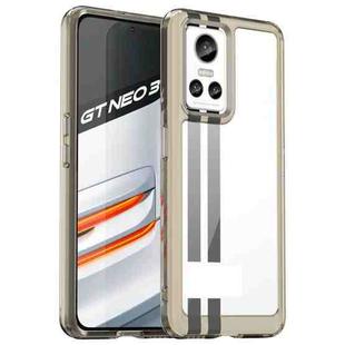 For Realme GT Neo3 Colorful Series Acrylic + TPU Phone Case(Transparent Black)