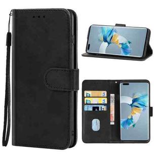 For Huawei Mate 40 Pro Leather Phone Case(Black)