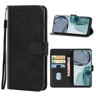 For Motorola Moto G62 5G Leather Phone Case(Black)