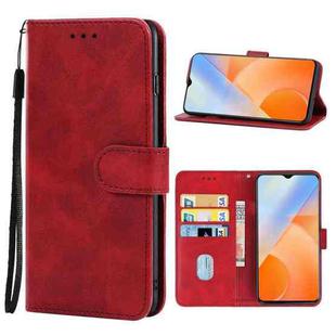 For vivo iQOO Z5x Leather Phone Case(Red)