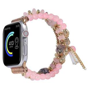 Chain Tassel Watch Band For Apple Watch Series 8&7 41mm / SE 2&6&SE&5&4 40mm / 3&2&1 38mm(Pink)